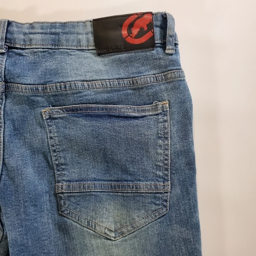 7468 * Ecko Unltd. Skinny Jeans Medium Wash Denim Size 36x30